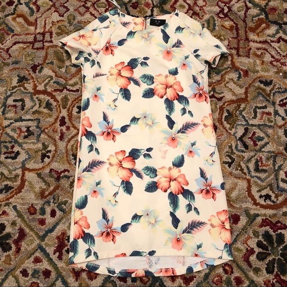AX Paris Shift Floral Print Shift Dress Size 8 - Picture 2 of 7